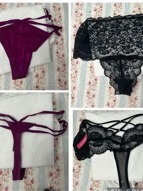 BUNDLE of 2 thong panties Victoria’s Secret AND CottonHill underwear SIZE XL